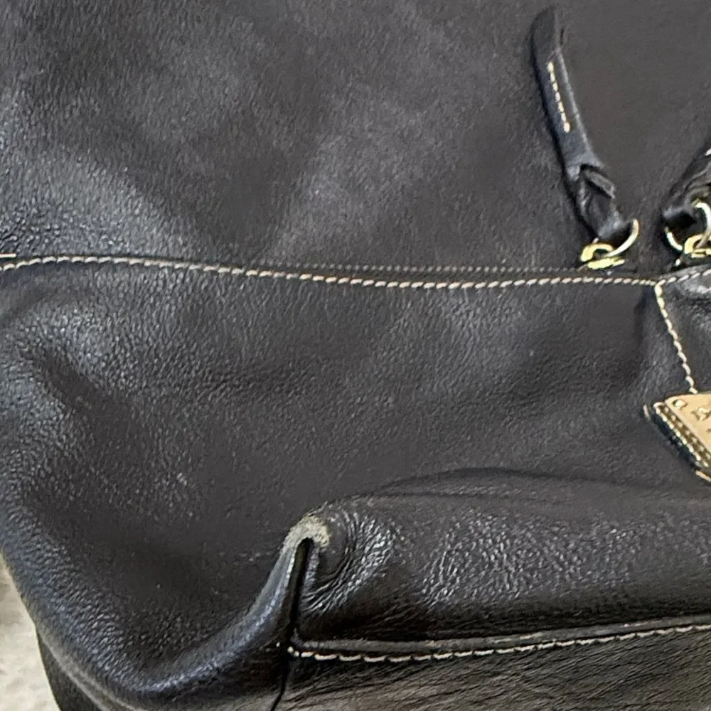 Dooney & Bourke Black Pebbled Dillen Hobo Shoulder Bag